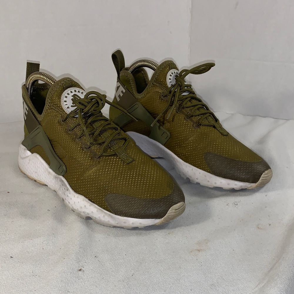 Nike Womens Air Huarache Run Ultra ‘Palm Green’ Running Sneakers
